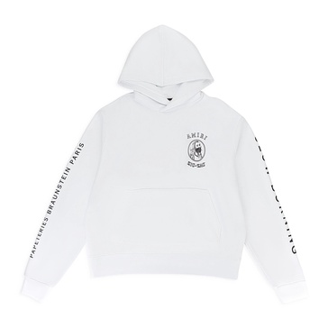 x zig zag white hoodie