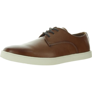 caidwellp  mens lace-up faux leather derby shoes