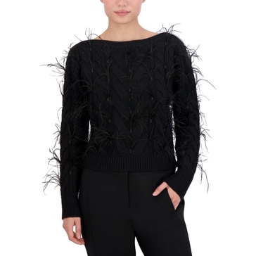 womens cable knit cold shoulder pullover sweater
