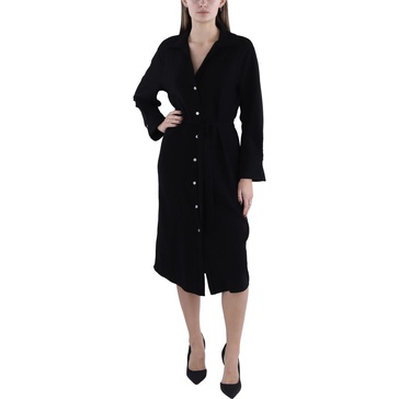 womens collared knee-length shirtdress
