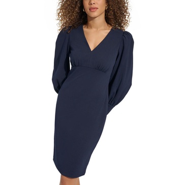womens crepe midi dress
