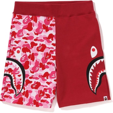 abc camo side shark sweat shorts mens