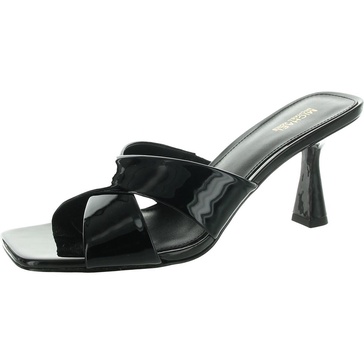 clara womens patent square toe heels