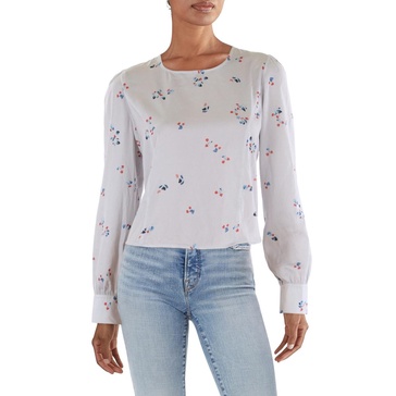 womens floral print wear to work blouse