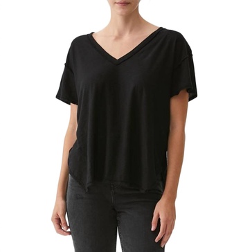 remy boxy tee in black