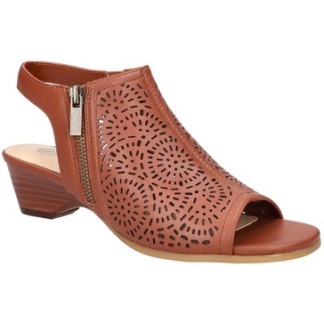 amiyah womens leather perforated wedge sandals