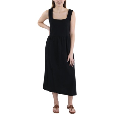 womens ruched cotton maxi dress