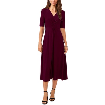 womens gathered jersey maxi dress