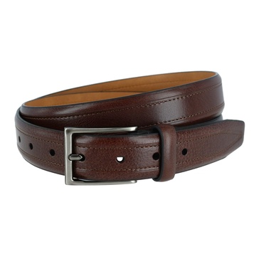 stitch detail leather belt