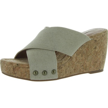valmai womens cork square toe wedge sandals