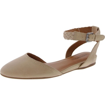 causia womens mixed media leather ankle strap