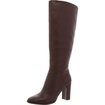 lowell womens leather zipper knee-high boots