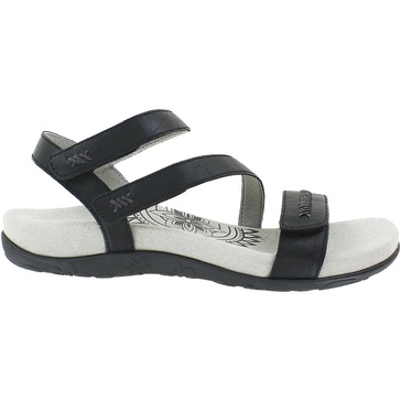 women's gabby synthetic sandal in black