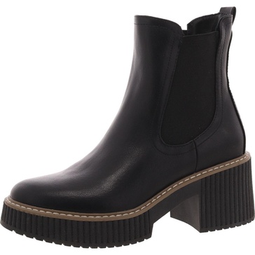 darcel womens faux leather b chelsea boots