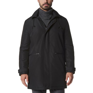 mens insulated polyester raincoat
