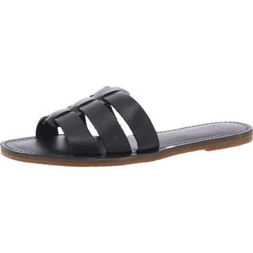 the boardwalk fisherman womens caged leather slide sandals