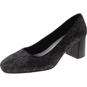jillian womens slip-on floral pumps