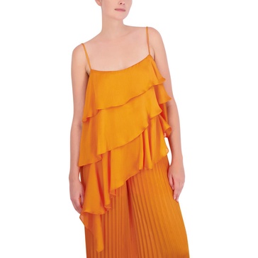 womens asymmetric layered blouse