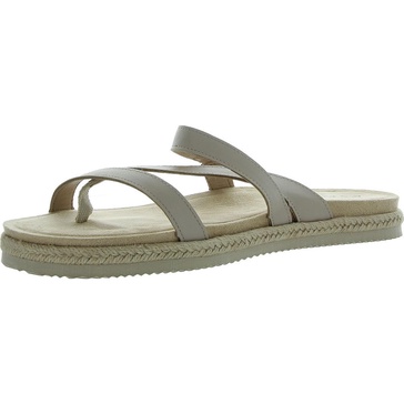 song womens strappy faux leather slide sandals