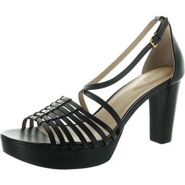 shelby womens criss-cross leather pumps