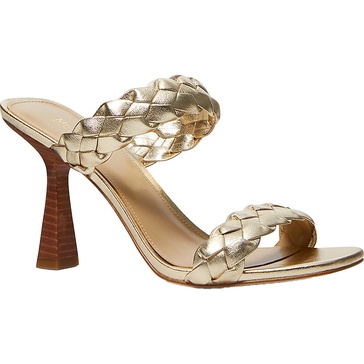 clara sandal womens faux leather slip on block heel