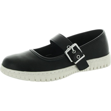 womens buckle leather mary janes