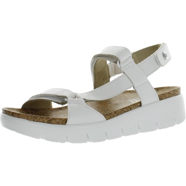 henna womens footbed adjustable flatform sandals