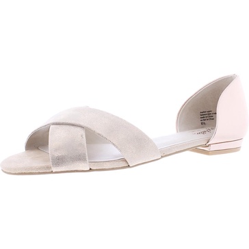 slow down womens leather open toe d'orsay