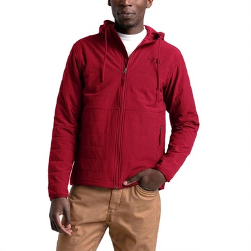 men's mountain sweatshirt full zip 3 in cardinal red/asphalt grey