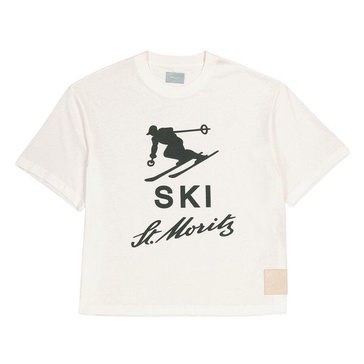 6302883 men's bone 100% cotton ski st mortiz logo t-shirt
