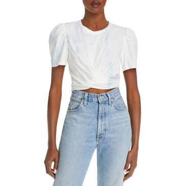 monica womens tie back short crop top