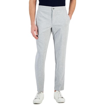mens heathered knit suit pants