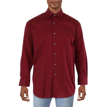 bedford mens regular fit officewear button-down shirt