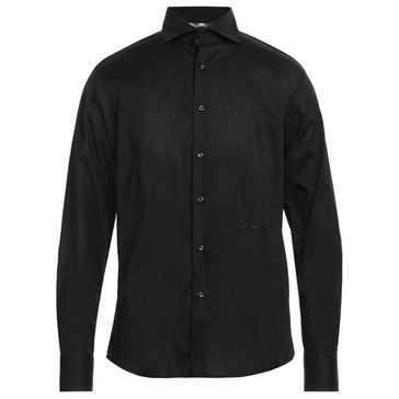 elegant  cotton shirt with logo men's embroidery