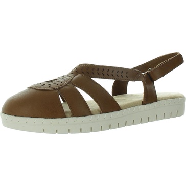 womens textured man made ankle strap