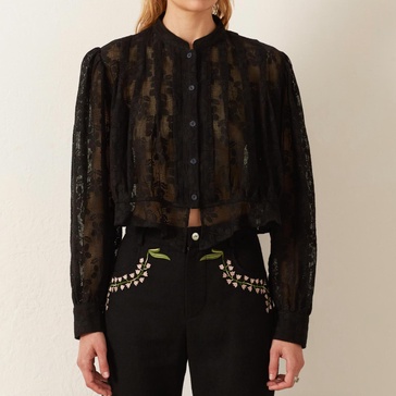 ryland daisy shirt in blackjack