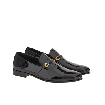 ferragamo lyon men's loafers black