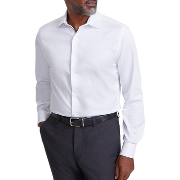 mens stretch sateen button-down shirt