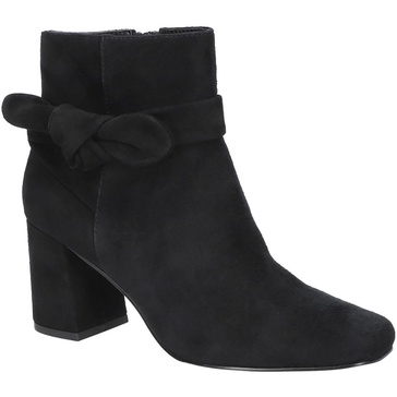 womens bow suede booties