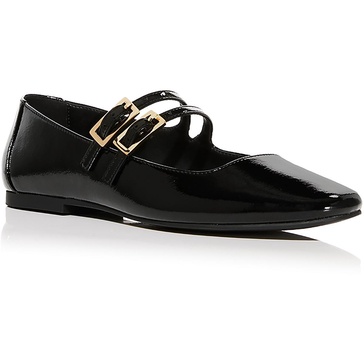 amele womens buckle man made ballet flats