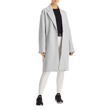 womens cotton blend heathered trench coat