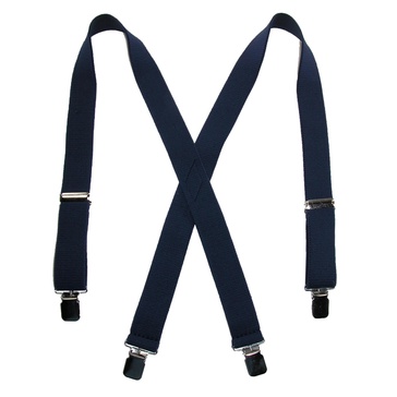 men's terry casual elastic clip-end 1 1/2 inch suspenders