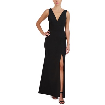 womens maxi v-neck evening dress