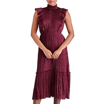 wednesday midi dress in wine