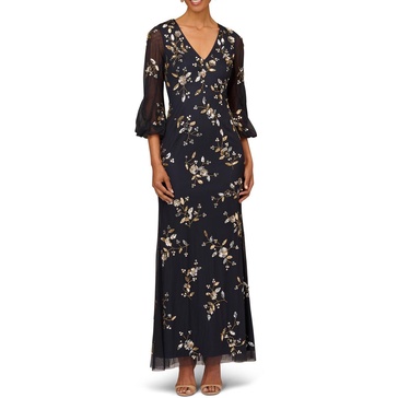 womens sequined maxi evening dress