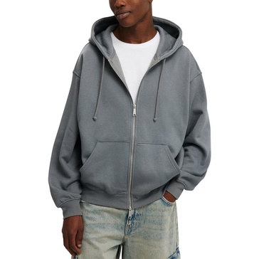 mens pocket fleece zip hoodie