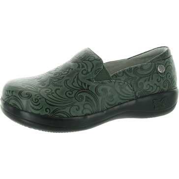 keli womens slip resistant leather clogs