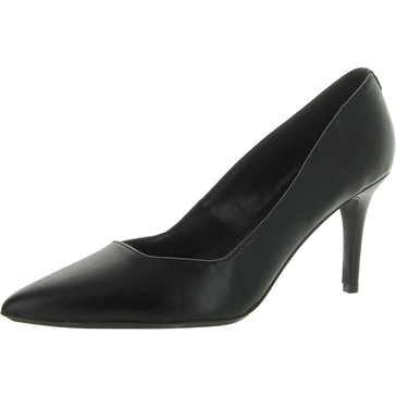 genlee womens faux leather pointed toe pumps