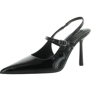 islen womens patent stiletto slingback heels