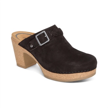 women corey clog in cc100 - smooth black